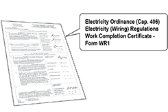 After inspection and testing, the registered electrical contractor
